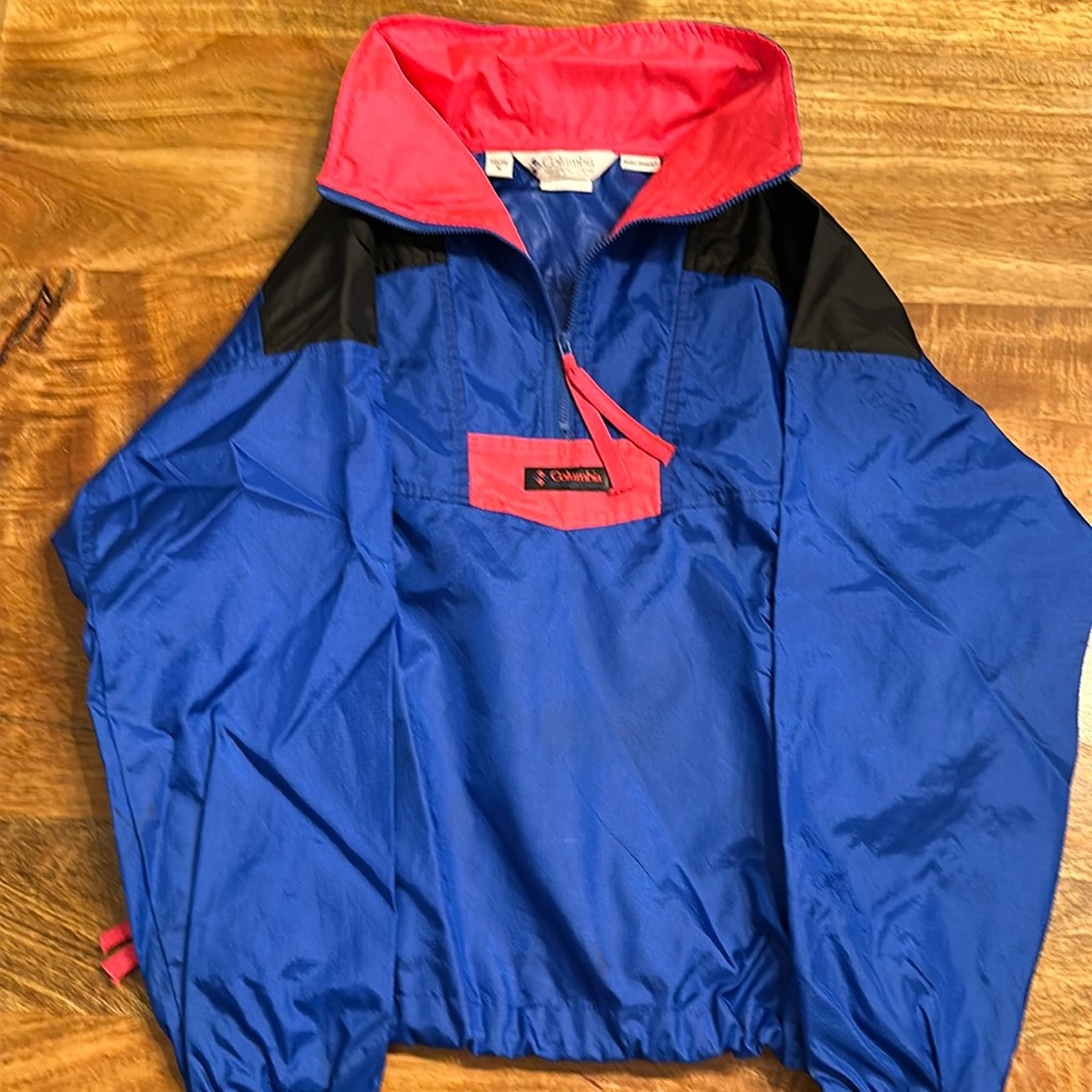 Vintage Columbia 1/4 zip wind breaker